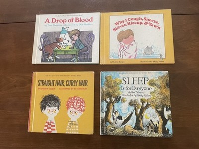 Vintage Let's-Read-And-Find-Out Science Books Lot of 4 Hdbks 1960s, 70s, 80's VG