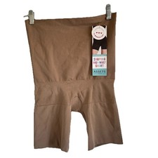Spanx Assets High Waist Shaping Shorts Size 1X Cafe Au Lait Firm NWT