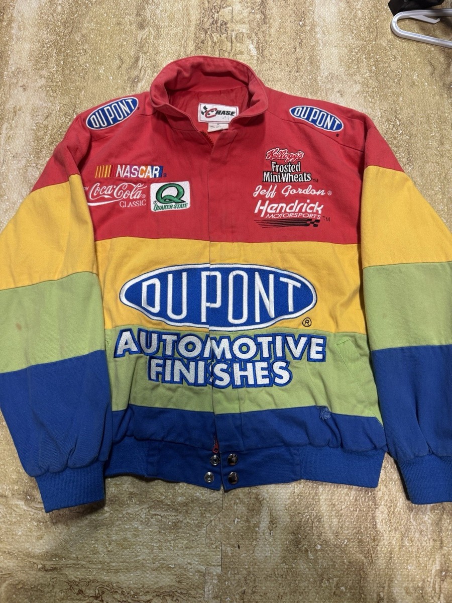 DuPont Motorsports ジャケット XL Men's Jeff Gordon JH Design Red DuPont Twill Driver Uniform