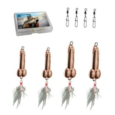 Bass Fishing Lure, Fishing Spoons, Topwater Fishing Lures with Trebles Hooks, 