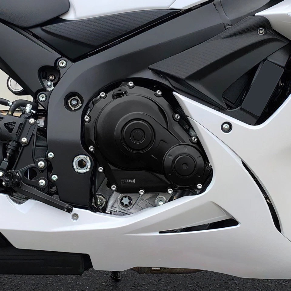 Cubierta del cárter del motor del embrague del estator apta para Suzuki GSXR 600 GSXR 750 2008-2024 Foto 3 de 4