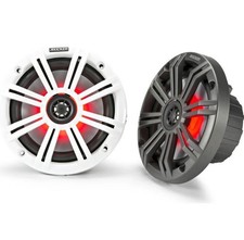Kicker KM65 45KM654L 6.5" Marine Coaxial Speakers + Free LED Light Controller