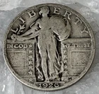 1926 Standing Liberty Quarter 25C Silver 0.900 Fine Philadelphia Mint Coin #9