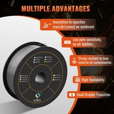 ER70S-6.035" (0.9 mm) - 10-Lb-Stainless Steel Welding Wire for Mig welder US