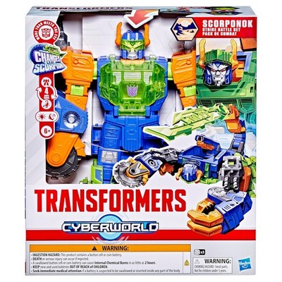 Transformers CYBERWORLD Scorponok Schlag Schlacht Actionfigur Spielset