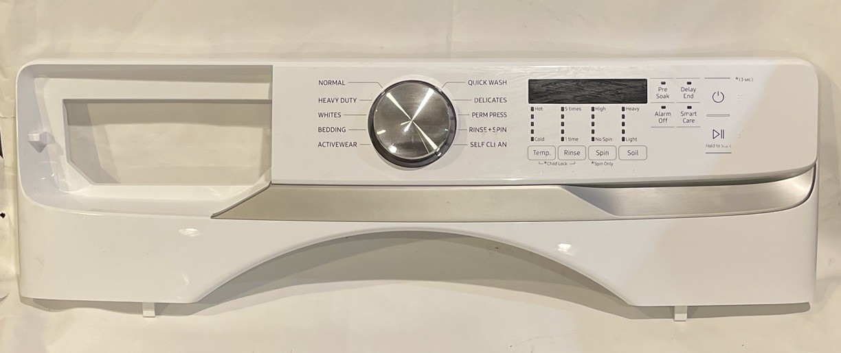 DC97-21942D OEM Samsung Washer Control Panel with Interface White