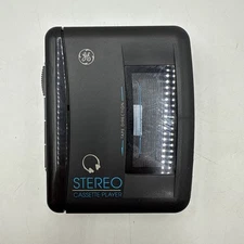GE STEREO CASSETTE PLAYER MODEL 3-5463A + NEW BATTERIES - TESTED - EX++