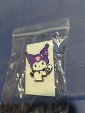 Enamel Pin Cat With Purple Skull Hat