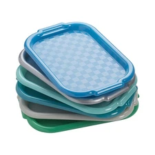 ECR4Kids Colorful Plastic Art Trays for Kids, Plastic Trays, Contemporary, 6-...