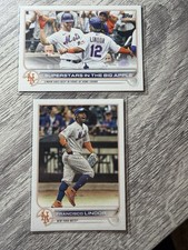 2022 Topps Series 2 Fransisco Lindor 436 Superstars Of The Big Apple & 450 Mets