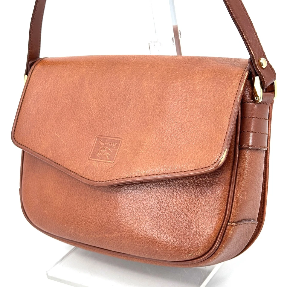 Burberry Leather Shoulder Bag Nova Check Crossbody Horse logo Authentic - Image 3 of 4