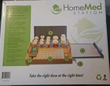 Medication Dispenser Reminder Home Med Station Convenient Read