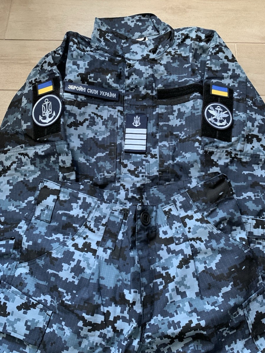 Rare Ukrainian Navy MM16F Blue Pixel Uniform Set, size 50/3