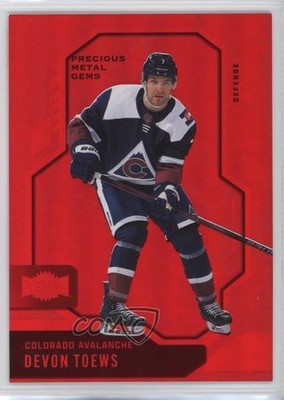 2024-25 Skybox Metal Universe PMG Red 68/100 Devon Toews #89 1jz3