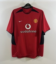 Manchester United Home Football Shirt 2002/04 Adults Large Nike C849