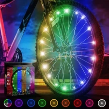 Activ Life LED Bike Wheel Lights with Batteries Included, Get 100% Brighter a...