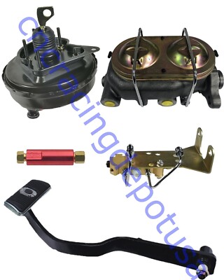 9'' Power Brake Booster Conversion Kit Disc Drum For 1967 1968 1969 Ford Mustang