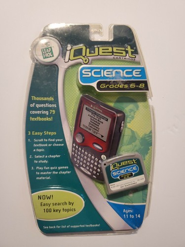 Leap Frog iQuest Cartridge Science Grades 6-8 Ages 11-14 - 第 1/1 張圖片