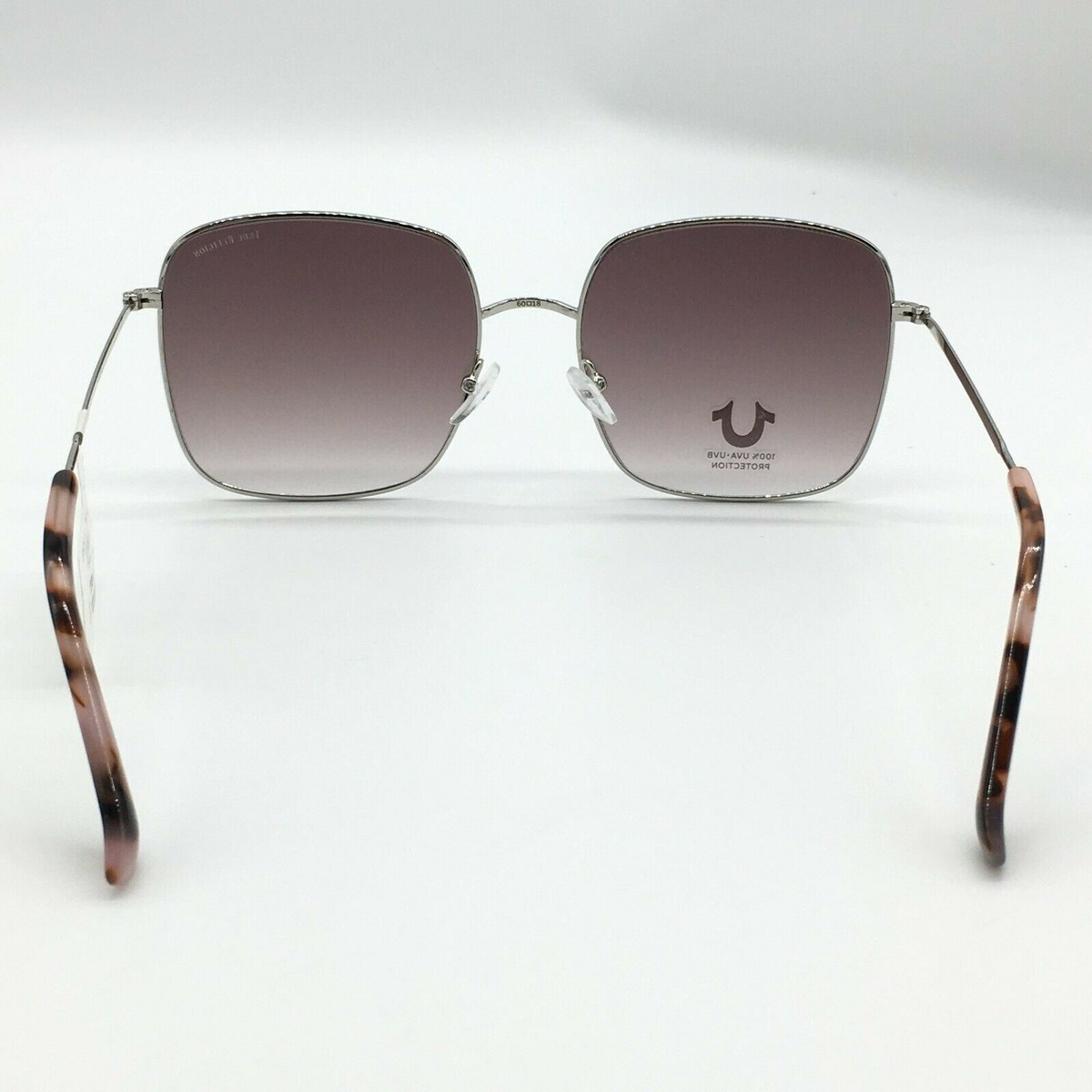 True Religion Aviator Sunglasses Silver Framed Pink Tortoise  display picture 3