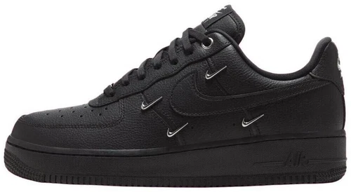 Nike Air Force 1 '07 LX Black Silver Mini Swoosh W