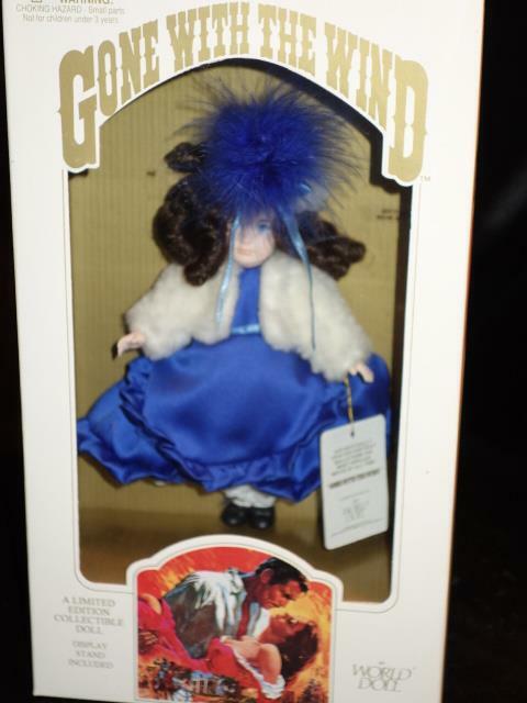 bonnie blue dress 1989 Gone With the Wind World Doll Blue Gown White Coat & Hat 70882 Matching_Daughter