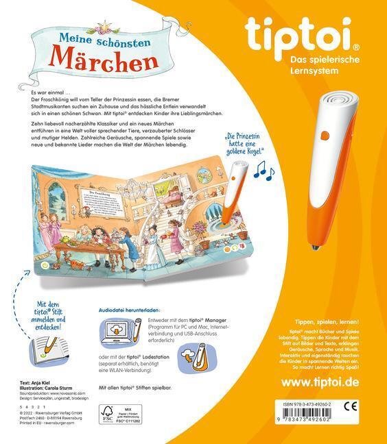 Thumbnail - Tiptoi® Meine Schönsten Märchen Anja Kiel Buch 24 S. Deutsch 2022
