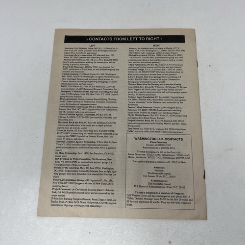 HIGH PRIEST OF HARMFUL MATTER TALES FROM THE TRIAL JELLO BIAFRA 1989 W Pamphlet - Picture 24 of 24