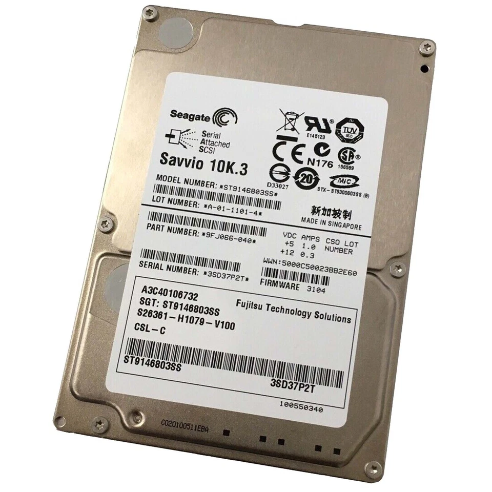 Seagate Savvio 10K.3 146GB,Internal,10000RPM,2.5" (ST9146803SS) HDD - Image 2 of 3