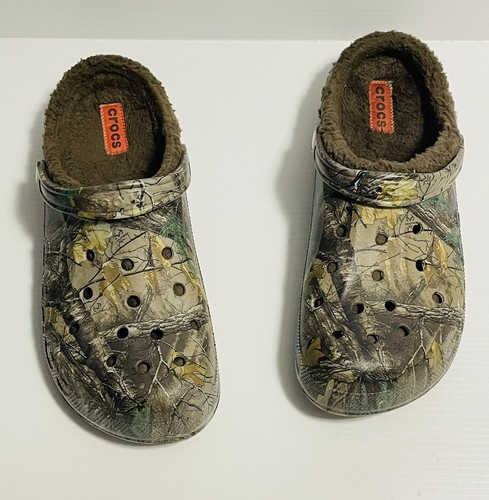 Crocs Camo Winter Fuzz Lined Clog 
