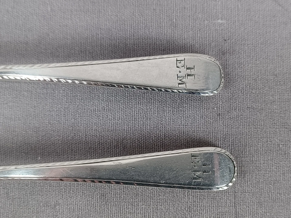 Pair of 18th Century Stephen Adams I London Sterling Silver Spoons C.1770-1812 - Image 2 of 4