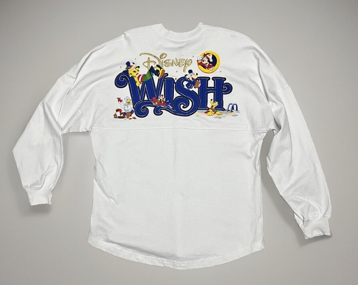ディズニークルーズライン スピリットジャージー WISH Disney Cruise Line Spirit Jersey WISH White Long Sleeve