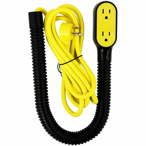 Quirky Prop Power Pro Wrap Around 9-Foot Extension Cord, Black, 3 Plugs - Picture 4 of 5