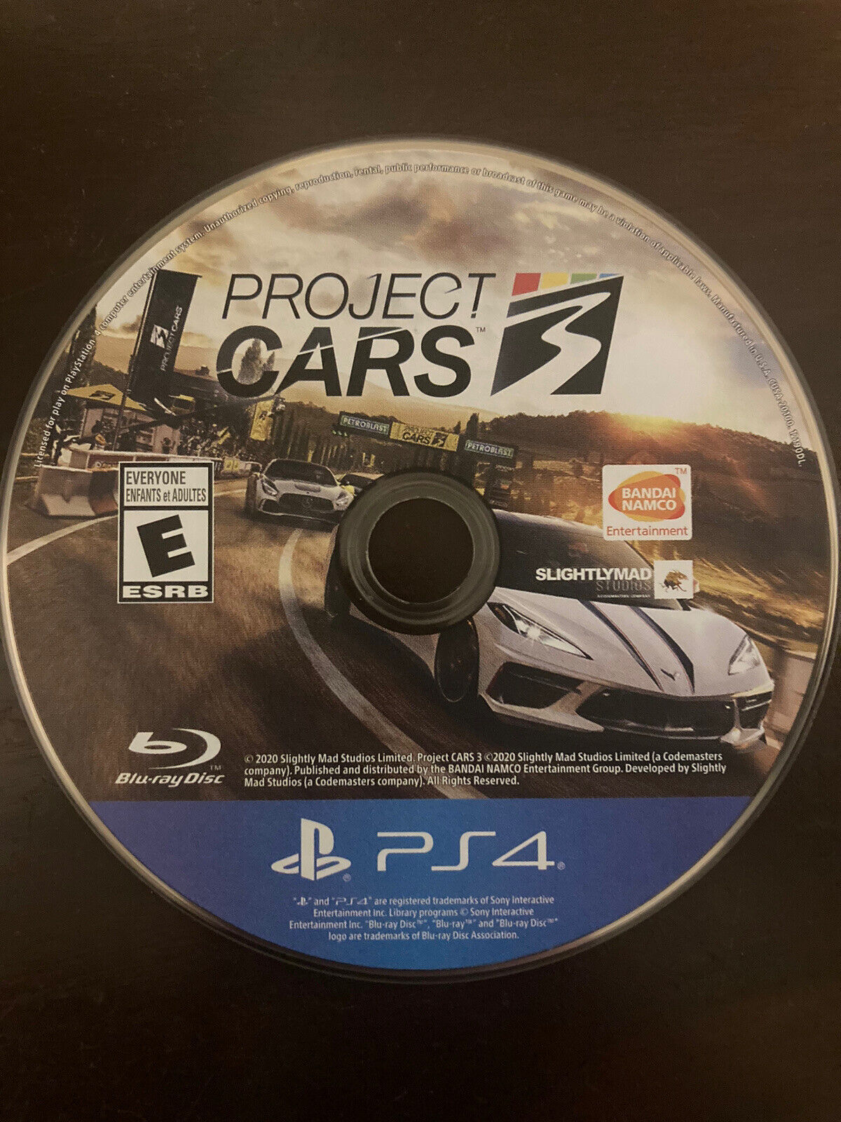 Project Cars 3, Bandai Namco, PlayStation 4, 722674121903 