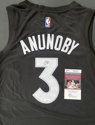 OG Anunoby Signed Autographed Toronto Raptors Jersey Psa/Dna Coa Finals 