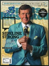 CRAIG SAGER SIGNED S.I. SPORTS ILLUSTRATED FULL MAGAZINE TNT NEWSSTAND COPY JSA