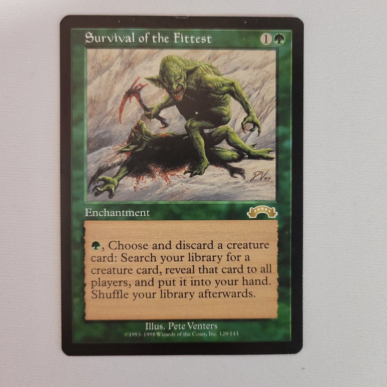 Survival of the Fittest Played English Exodus MTG Magic The Gathering | eBay