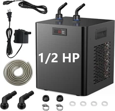 132 Gallon Aquarium Chiller, 1/2 Hp Water Chiller Quiet for Cold Plunge Ice Bath