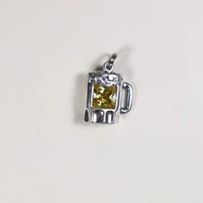 925 Sterling Silver Beer Charm
