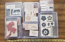 LOT 29 NEW never used mounted Rubber Stamps STAMPIN UP Card Scrapbooking Art  