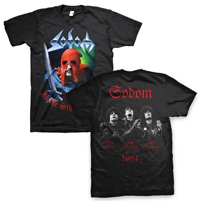 Sodom 長袖Tシャツ 1984年デザイン SODOM cd cvr IN THE SIGN OF EVIL / GROUP PHOTO 1984 Official SHIRT