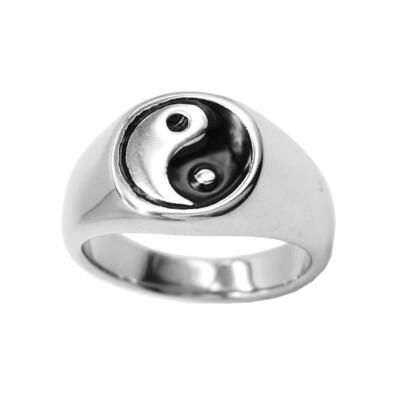 Herren Yin Yang Signet Tai Chi Bagua Edelstahl Band Lucky - Gold, USA