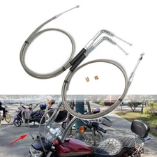 42" Throttle and Idle Cable Kit 14"-16" For Harley Dyna Street 56579-02A NEW
