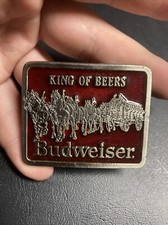Vintage King Of Beers Budweiser Belt Buckle