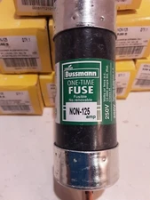 NEW COOPER BUSS BUSSMANN NON 125 Amp FUSE One Time 250 VOLT FREE SHIPPING 