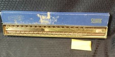 NOS Swank Tie Rack Brass Wood 18