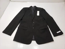 Calvin Klein Mens Suit Separates Jacket Slim Fit Stretch Black Size 18 Reg NWT