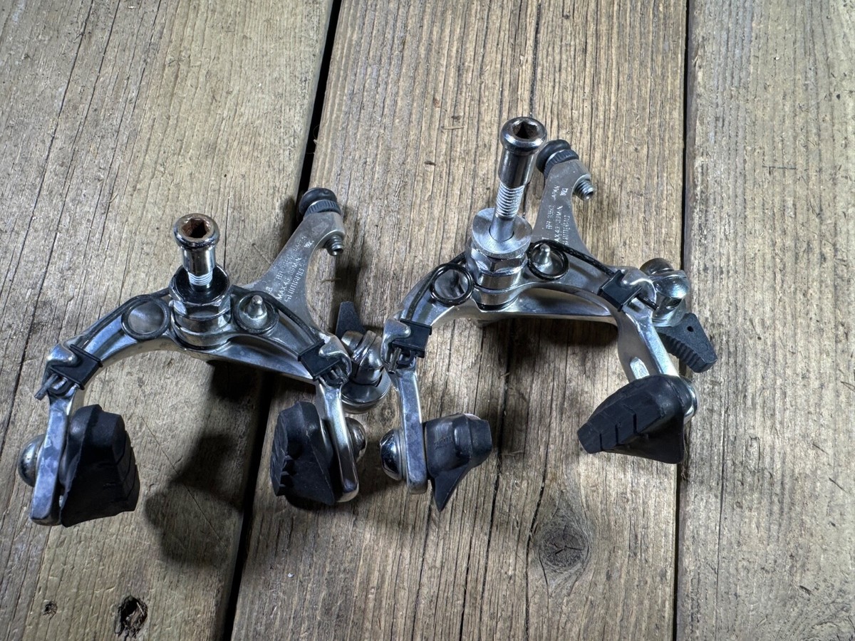 Vintage SHIMANO BR-1050 Brakeset Side Pull Nutted Road 80s Self