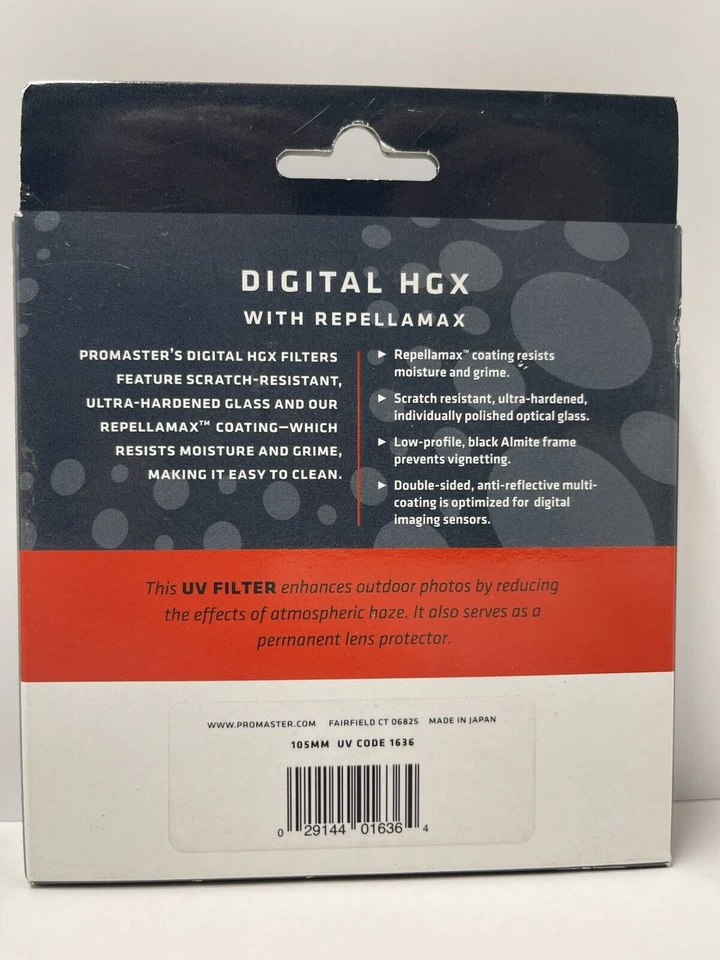 Pro Master Professional Filter Digital HGX With Repellamax 105mm UV Code 1636 - Image 2 of 4
