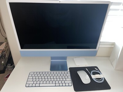 Apple iMac 24'' (256GB SSD, Apple M1, 3.20GHz, 8GB, 7-Core GPU) Blue  -...