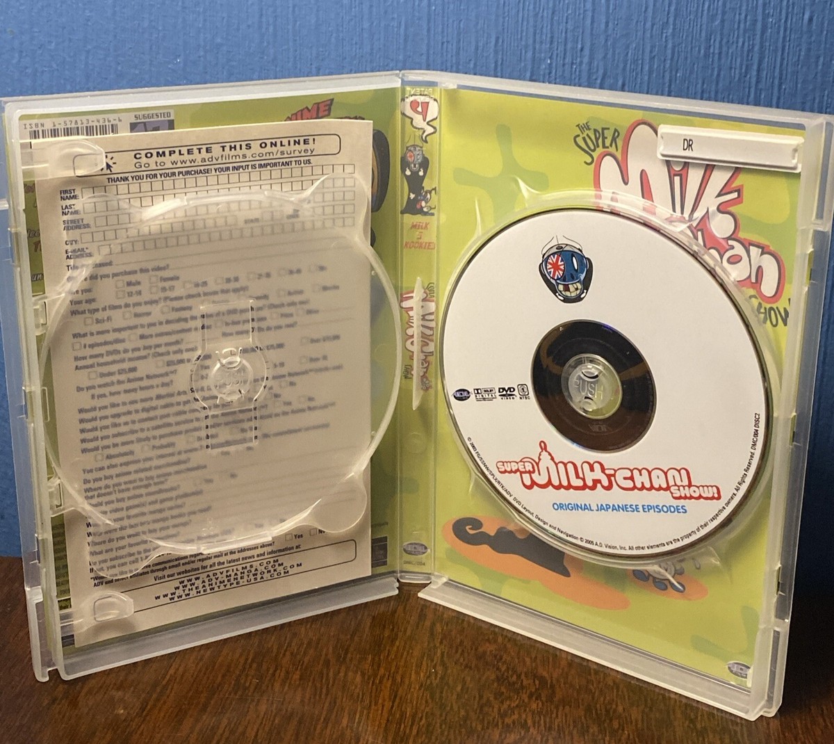 The Super Milk-Chan Show Vol 4 Milk & Kookies DVD 2005 Disc